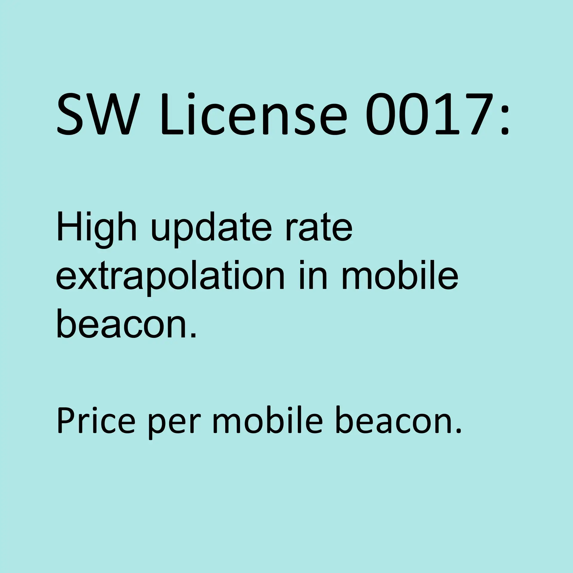 MMSW0017: High update rate extrapolation